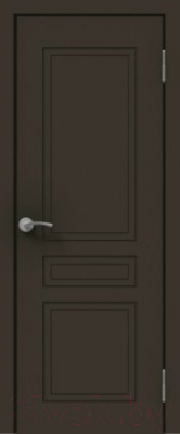 Дверной блок Та самая дверь Л4 СУ с порогом 70x210 правая (графит)