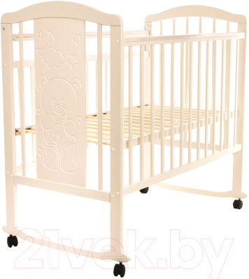 Детская кроватка Pituso Noli Мишутка / J-502 (слоновая кость)