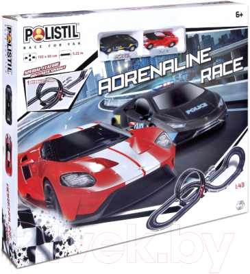 Автотрек гоночный Polistil Adrenaline Race Set / 96052