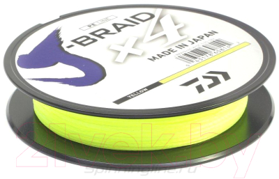 

Леска плетеная Daiwa, Желтый, J-Braid X4E-W/SC 0.25мм 135м + ножницы / 40002811
