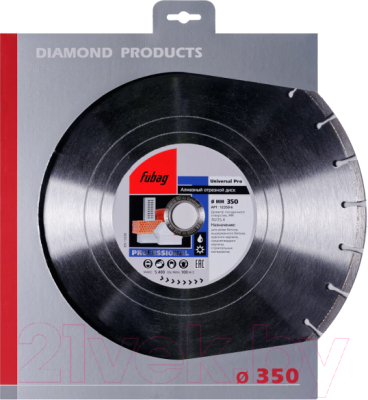 Отрезной диск алмазный Fubag 12350-6