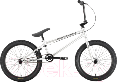 Велосипед STARK Madness BMX 4 2021 (серебристый/черный)