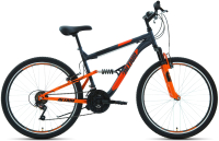 Велосипед Altair Altair MTB FS 26 1.0 2021 / RBKT1F16E010 (18, темно-серый/оранжевый) - 