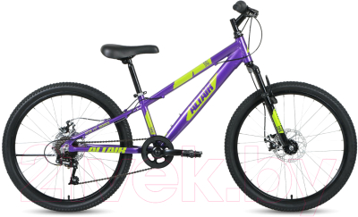 Велосипед Forward Altair 24 D 2021 / RBKT1J347005 (фиолетовый/зеленый)