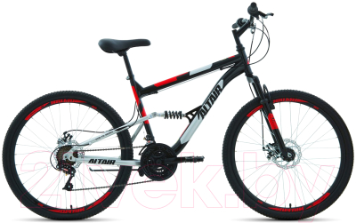 Велосипед Forward Altair MTB FS 26 2.0 Disc 2021 / RBKT1F16E018 (18, черный/красный)