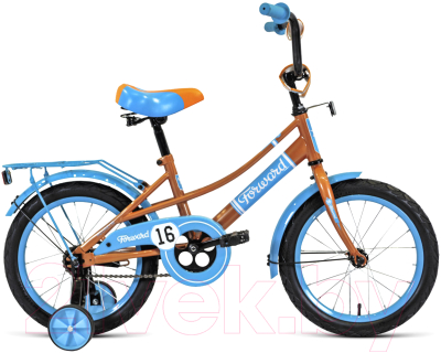 Детский велосипед Forward Azure 16 2021 / 1BKW1K1C1002 (бежевый/голубой)