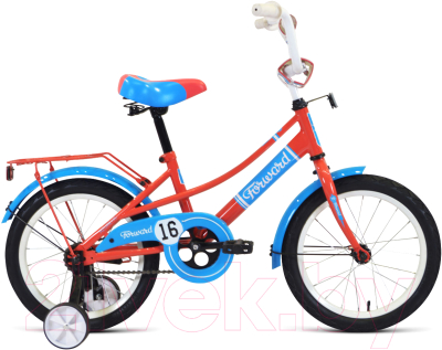 Детский велосипед Forward Azure 16 2021 / 1BKW1K1C1004 (коралловый/голубой)