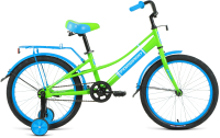 Детский велосипед Forward Azure 20 2021 / 1BKW1C101003 (зеленый/голубой) - 