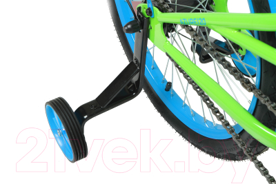 Детский велосипед Forward Azure 20 2021 / 1BKW1C101003 (зеленый/голубой)