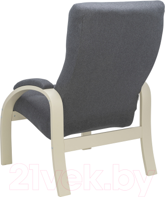 Кресло мягкое Импэкс Leset Лион (слоновая кость/малмо 95/серый)