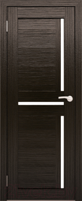 Дверь межкомнатная Юни Амати 18 40x200 (дуб венге/стекло белое)