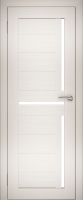Дверь межкомнатная Юни Амати 18 40x200 (эшвайт/стекло белое) - 