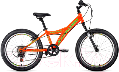 Детский велосипед Forward Dakota 20 1.0 2021 / RBKW1J106003 (оранжевый/ярко-зеленый)