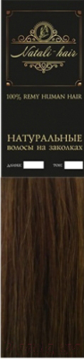 Волосы на заколках Flario Natalihair 4 пряди 55см тон 6 (золотисто-русый)