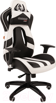 Кресло геймерское Chairman Game 25 (черный/белый)