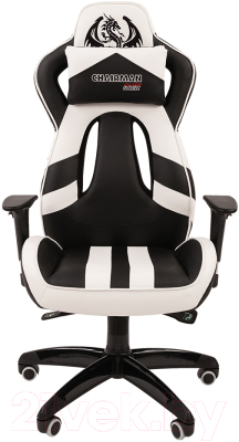 Кресло геймерское Chairman Game 25 (черный/белый)