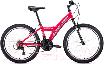 Велосипед Forward Dakota 24 1.0 2021 / RBKW1J14E004 (розовый/белый)