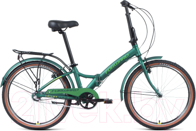 Велосипед Forward Enigma 24 3.0 2021 / 1BKW1C443004 (зеленый матовый/желтый)