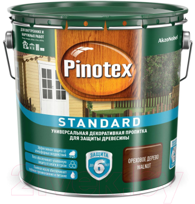 

Пропитка для дерева Pinotex, Коричневый, Standard