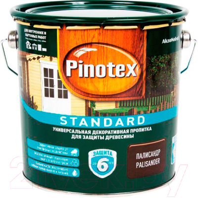 Пропитка для дерева Pinotex Standard (900мл, палисандр)