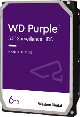 

Жесткий диск Western Digital, 6Tb Purple (WD62PURZ)