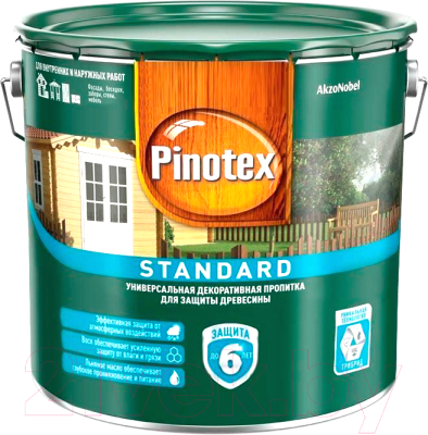 Пропитка для дерева Pinotex Standard (2.7л, красное дерево)