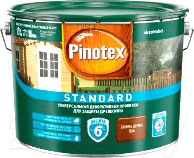 

Пропитка для дерева Pinotex, Коричневый, Standard