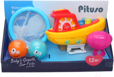 Игра для ванной Pituso Кораблик с мячиками / K999-206B