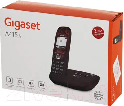 Беспроводной телефон Gigaset A415A Espresso (коричневый)