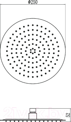 Изображение товара Лейка верхнего душа Ledeme L70013-25