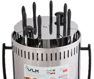Электрошашлычница VLK Palermo 6800 (стальной/черный)
