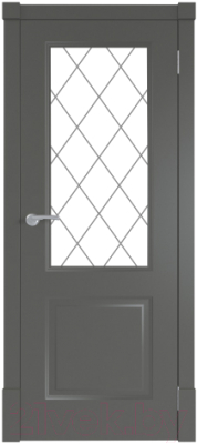 Дверной блок Та самая дверь Л2 80x210 правая (графит)