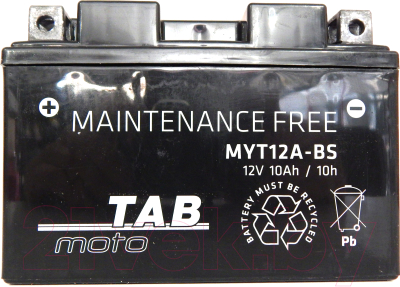 Мотоаккумулятор TAB YT12A-BS / 318515 (10 А/ч)
