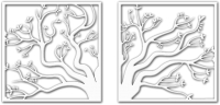Декор настенный Arthata Волшебное дерево 75x35-V / 014-2 - 