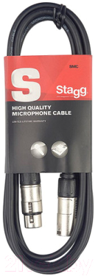 Удлинитель кабеля Stagg SMC3 RD XLRmale / XLRfemale (3м)