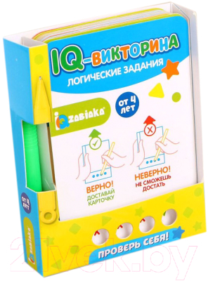 

Развивающий игровой набор Zabiaka, Логические задания. Викторина с ручкой / 5101620