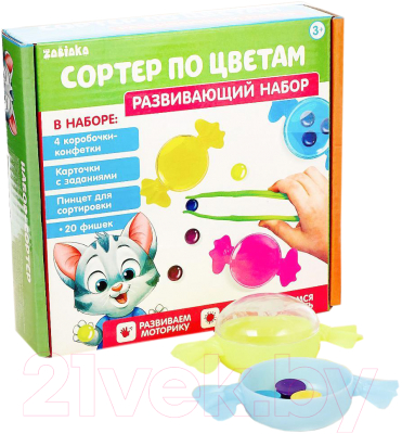 

Развивающий игровой набор Zabiaka, Сортер по цветам / 4440636
