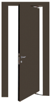 Дверной блок Та самая дверь Рото Л3 80x210 универсальная (графит) - 
