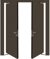 Дверной блок Та самая дверь Рото Л3 ЗАЛ 130x210 универсальная (графит) - 