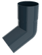 Колено трубы водосточной Ruplast RAL 7024 (серый графит) - 