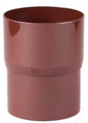 Соединительный элемент для труб Ruplast 90мм ПВХ RAL 8014 (коричневый)