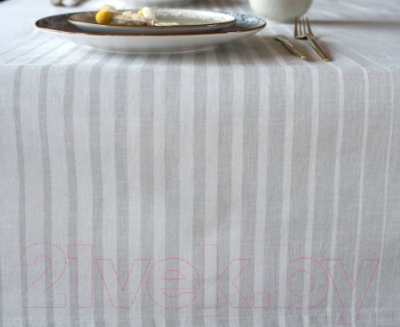 

Скатерть Listelle, Минуэт на сером 55603