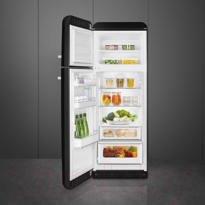 Холодильник с морозильником Smeg FAB30LBL5