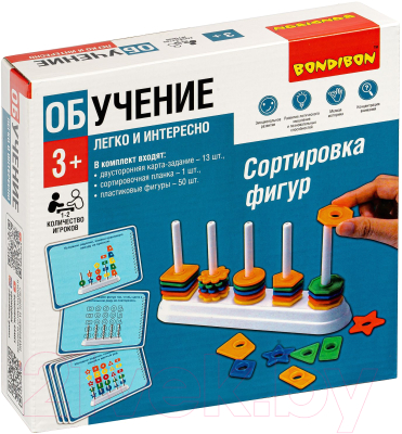 

Развивающая игра Bondibon, Сортировка фигур / ВВ5049