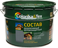 Защитно-декоративный состав Colorika & Tex 10л (дуб) - 