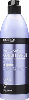 Тонирующий кондиционер для волос Prosalon Питательный для светлых осветленных седых волос (500мл)