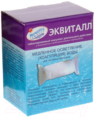 

Коагулянт для бассейна Маркопул Кемиклс, Эквиталл-таблетки медленного действия в картридже