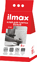 Клей для плитки ilmax 3140 (5кг, белый) - 