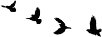 Декор настенный Arthata Летящие птицы 240x90-B / 006-4 - 