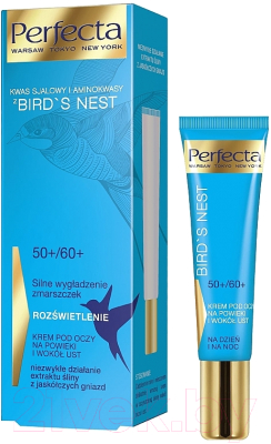 Крем для век Perfecta Bird's Nest Сокращение и разглаживание морщин 50+/60+ (15мл)